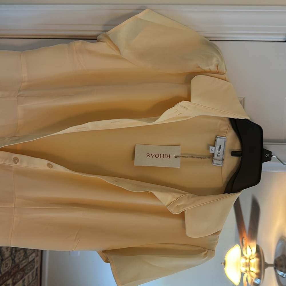 “The Yellow Button Down Shirt Mini Dress” - Picture 4 of 10